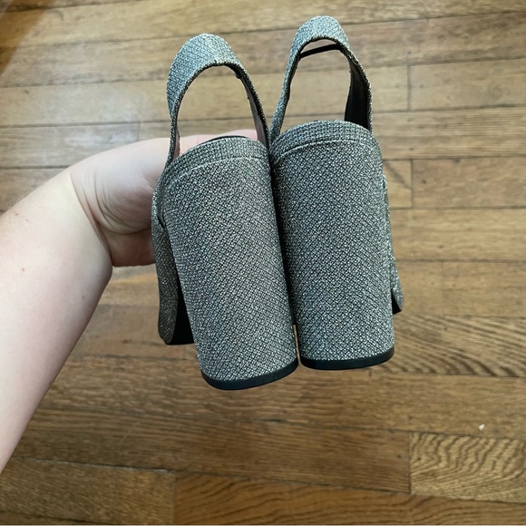 H&M Silver Glitter Heel with Bow Detail - Picture 4 of 8